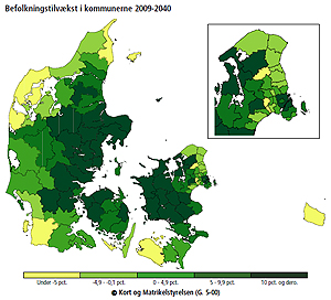 434.000 flere personer i Danmark i 2050