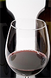 Billede af glas med rødvin