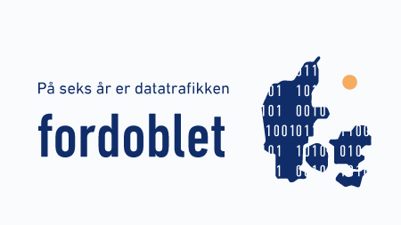 Datatraffik fordoblet på 6 år