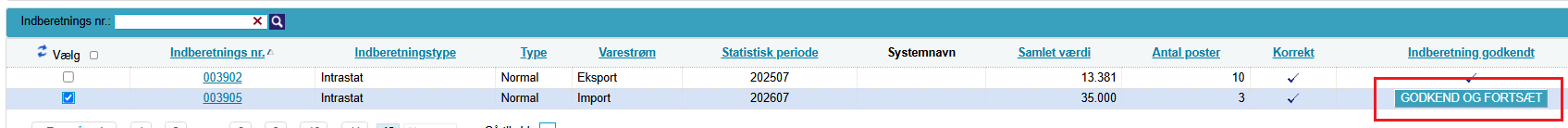 billede af godkend og fortsæt