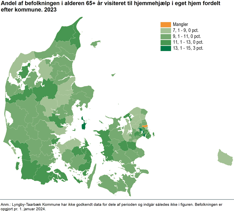 156.800 personer visiteret til hjemmehjælp i 2023